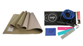 Jute Premium ECO Fitness, pilates, Yoga Mat + Fitness Bundle