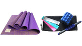 Jute Premium ECO Fitness, pilates, Yoga Mat + Muscle Recovery & 3 Pack Resistance Band Bundle