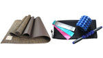 Jute Premium ECO Fitness, pilates, Yoga Mat + Muscle Recovery & 3 Pack Resistance Band Bundle