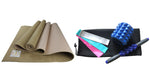 Jute Premium ECO Fitness, pilates, Yoga Mat + Muscle Recovery & 3 Pack Resistance Band Bundle