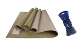 Jute Premium ECO Fitness, pilates, Yoga Mat + Foot Massager - 7.5 X 17.5 cm