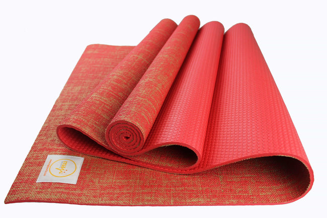 Jute Premium ECO Fitness, pilates, Yoga Mat + Foot Massager - 7.5 X 17.5 cm