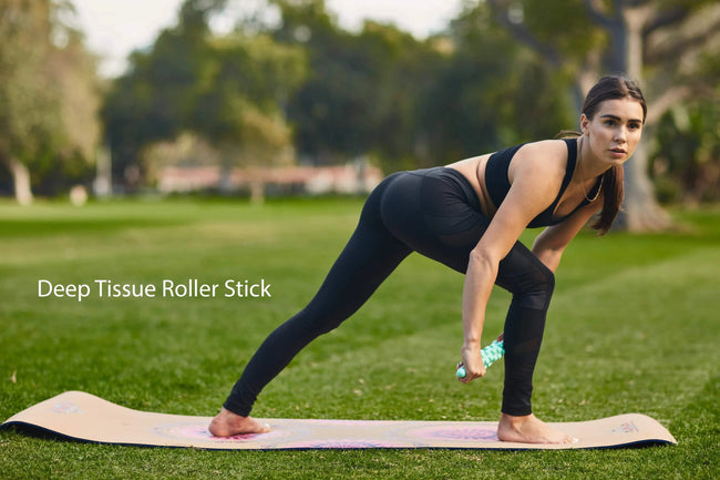 CUSTOMIZE YOUR OWN TRAVEL ECO-SUEDE + NATURAL RUBBER FITNESS & YOGA MAT + MUSCLE RECOVERY & 3 PACK RESISTANCE BAND BUNDLE