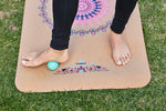 Jute Premium ECO Fitness, pilates, Yoga Mat + Foot Massager - 5 cm